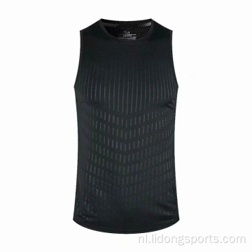 Aangepaste printen Sport Heren Summer Gym Vest